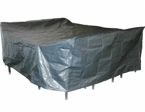 Lesli Living XL Schutzhülle für Sitzgruppe Loungeset Garnitur 300x250x80 cm grau