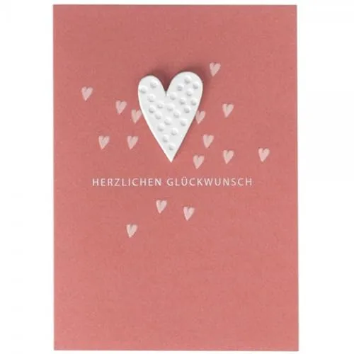 Räder Porzellankarte Herzlichen Glückwunsch