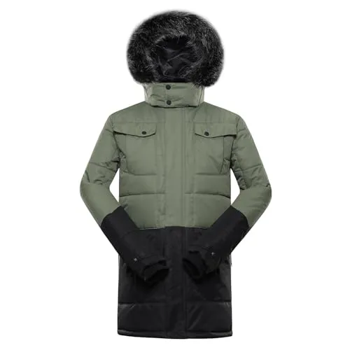 ALPINE PRO EGYP Herren Winterjacke, Outdoor Jacke, Leicht Wanderjacke, Skijacke, Sportjacke, Funktionsjacke, PUFFY Stil, Bergjacke, Winddichte, Wasserdichte und Atmungsaktive Jacke mit Warmfutter