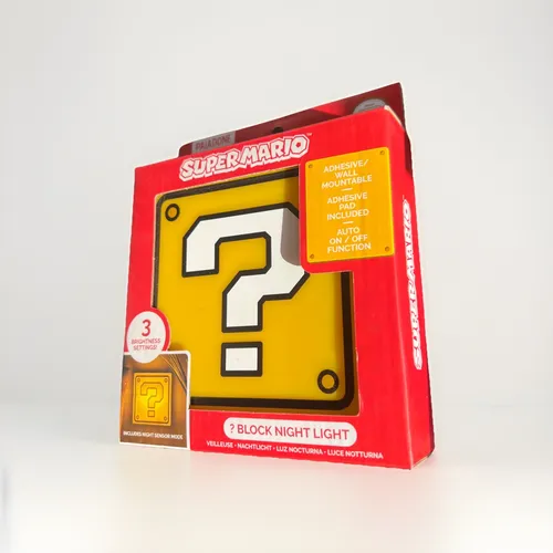 Super Mario Bros. Fragezeichenblock Lampe Nintendo - 10x10cm Nightlight