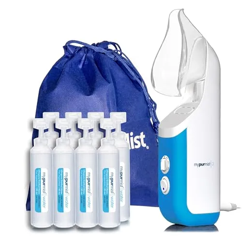 MYPURMIST 2 Tragbarer Sofort-Dampfinhalator & Verdampfer, Luftbefeuchter für trockene Nebenhöhlen, Nasenverstopfung & Beschwerden, Ultrareiner Warmer Nebel