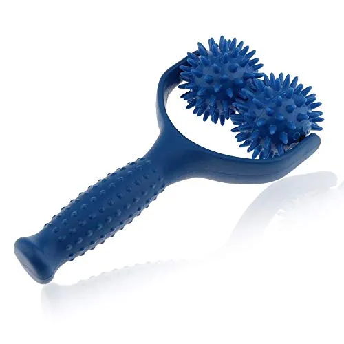 LHKJ Massageroller mit 2 Massagebälle,Massageroller mit noppen für Schulter,Bein,Muskel Entspannen