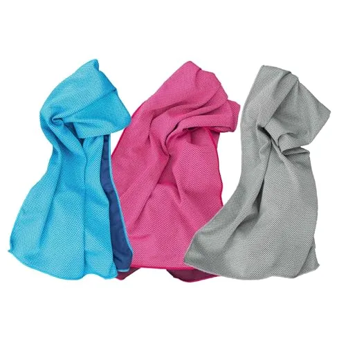 Muxel Sporthandtuch, Eistuch Erfrischungstuch - Ultraleicht und kühlend 3 Tücher