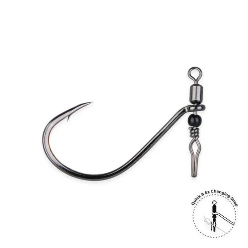 Gamakatsu Hook Drop Shot Swivel Shot Gr.1/0 in schwarz von Gamakatsu