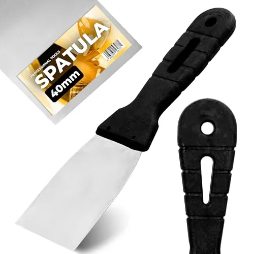 Spachtel 40 mm Malerspachtel Flächenspachtel Fassadenrakel Flächenrakel Fassadenspachtel Mauer Wand Stuckateur Gipser Stoßspachtel Mauerspachtel Spachtelmesser Dekorspachtel
