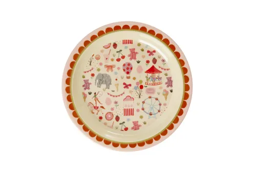 Produktbild rice Teller Rice Melamin Teller Pink - Fun Fair Print