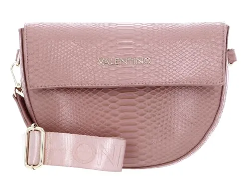 VALENTINO Bigs Flap Bag Cipria - Elegante Umhängetasche - Umhängetasche in Schlangenlederoptik mit praktischen Innenfächern und verstellbarem Schulterriemen. Perfekt für stilbewusste Frauen!