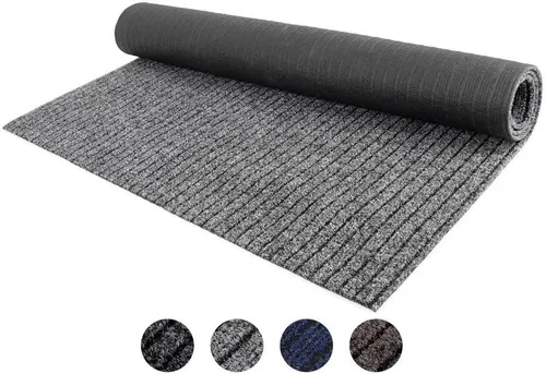 Primaflor-Ideen in Textil ATLAS Schmutzfangläufer - Rechteckige Schmutzfangmatte in hellgrau, 100 cm x 350 cm, strapazierfähig und rutschhemmend – ideal für Eingangsbereiche.