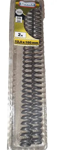 Druckfeder 12,0x160 mm Stahlfeder Zugfeder Federn 2 stück Federn blank