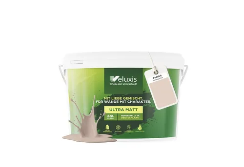 Veluxis® Wandfarbe Universal – Hochwertige Innenfarbe - Gestalte stilvolle Räume mit der Veluxis® Wandfarbe Universal. Mit starker Deckkraft, tropfarm und geruchsarm für ein sauberes Streicherlebnis – ideal für kreative Projekte. Erhältlich in 30 eleganten Farbtönen.