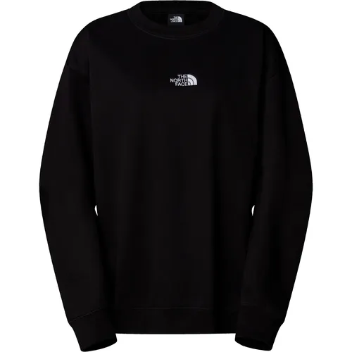 The North Face Damen Essential Oversize Crew Pullover, Größe S, schwarz - Pullover für Damen in Oversize-Style, ideal für lässige Outfits und entspannte Freizeitaktivitäten.