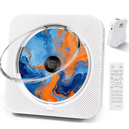 Liphier Tragbarer Bluetooth-Musik-CD-Player