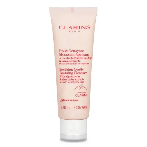 Clarins Soothing Gentle Foaming Cleanser 125ml - Gesichtsreinigung für empfindliche Haut, sanft reinigend mit Bio-Seifenextrakt für eine beruhigende Pflege.