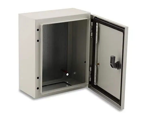 BOXEXPERT® Verteilerkasten außen wasserdicht [Schutzklasse IP66, Stahlblech] 300x200x150mm - Serie Treva | Schaltschrank außen | Stromkasten Außenbereich | Schaltkasten | Verteilerkästen