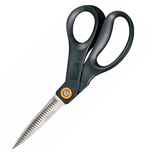 Fiskars Floristenschere S28, 19 cm, rostfreier Stahl, schwarz/orange