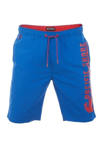 riverso Badeshorts Herren RIVJannik Regular Fit Sportshorts blau 4XL - Bequeme Badeshorts in Bright Royal Blue, ideal für den Strand oder Pool. Mit Kordelzug für optimalen Sitz und aus 100% Polyester für schnelles Trocknen.