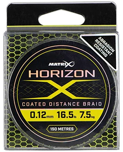 Fox Matrix X Coated Distance Braid 150m - Hochwertige Feederschnur - Angelschnur für Friedfische, 8-fach geflochten mit abriebfester Beschichtung. Ideal für weite Würfe und optimale Bisserkennung, 150m Länge.