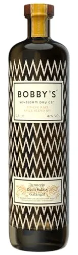 Bobby's Schiedam PINANG RACI SPICE Dry Gin 42% Vol. 0,7l - Premium Gin mit einzigartigem Geschmack, inspiriert von indonesischen Gewürzen und klassischem Gin, ideal für Genießer und Cocktailliebhaber.