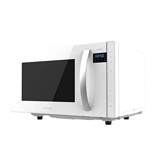 Cecotec Mikrowelle GrandHeat 2300 Flatbed Touch White - Mikrowelle ohne Platte mit 23 l Fassungsvermögen, 800 W Leistung und 8 voreingestellten Funktionen für schnelles und flexibles Kochen.