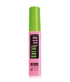 Maybelline Great Lash Mascara 12.5 ml - Blackest Black - Mascara für perfekt betonte Wimpern, mit Mini-Bürste für präzise Anwendung und intensiven Glanz. Ideal für schnelle Looks und einen fülligen Wimpernkranz.