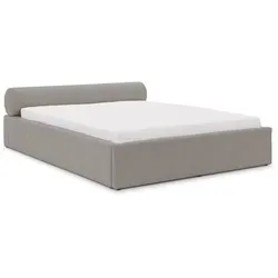 S-STYLE Polsterbett Josy, grau, 171 cm Breite - Elegantes Polsterbett Josy in grau mit großzügigem Stauraum und modernem Design. Perfekt zum Entspannen dank des komfortablen Kopfteil. Ideal für stilvolle Schlafzimmer.