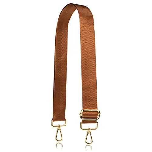 Allzedream Taschengurt Crossbody Bag Damen Breiter Gurt Zum Wechseln Einstellbar Umhängetasche (Braun)