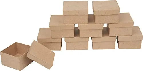 VBS XXL 10er- Pack Quadratschachteln 6,5x6,5x3,8cm
