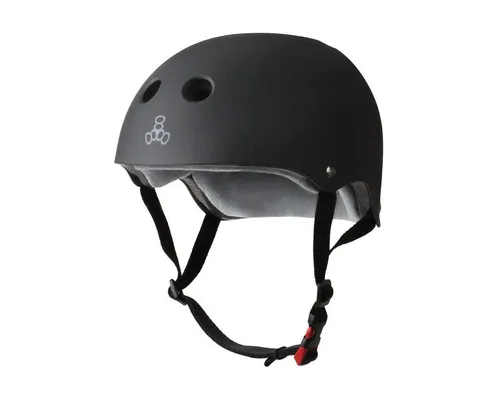 Triple 8 Certified Sweatsaver Helm black rubber Gr. XSS