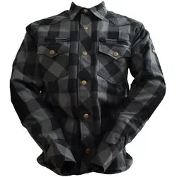 Bores Motorradjacke Lumberjack - Herren 2XL in Schwarz/Grau - Motorradjacke aus atmungsaktivem und winddichtem Textil, ideal für Biker. Stilvolles Design mit asymmetrischem Verschluss und Bikerkragen.