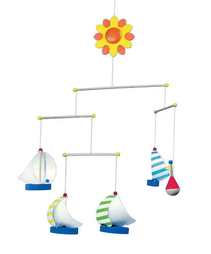 Mobile Segelschiff - Nachhaltige Tischleuchte - Tischleuchte aus Deutschland, umweltfreundlich ohne Plastikverpackungen, ideal für ein nachhaltiges Zuhause.