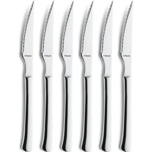 Amefa Steakmesser Set 6-teilig auf Hängekarte Chuletero (6 Stück, Messer) (703800BC09BR6)