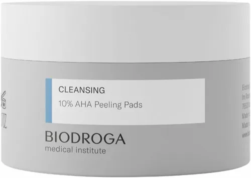 BIODROGA Medical Institute CLEANSING MEDICAL 10 % AHA Peeling Pads - Peeling Pads für ein strahlendes Hautbild, enthalten Glykolsäure und Provitamin B5, ideal für sanftes Leave-On Peeling ohne Abspülen.
