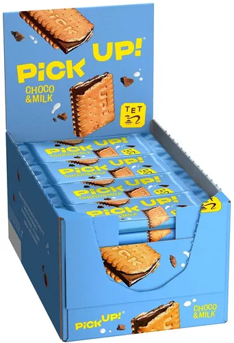 Bahlsen Pick Up - Choco & Milch - Kekse Schokoriegel - 24 Stück