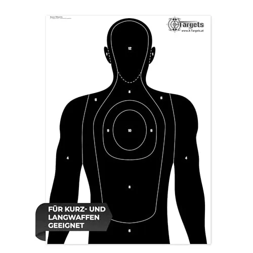 Große Zielscheiben Human Silhouette 50x70 cm von X-Targets