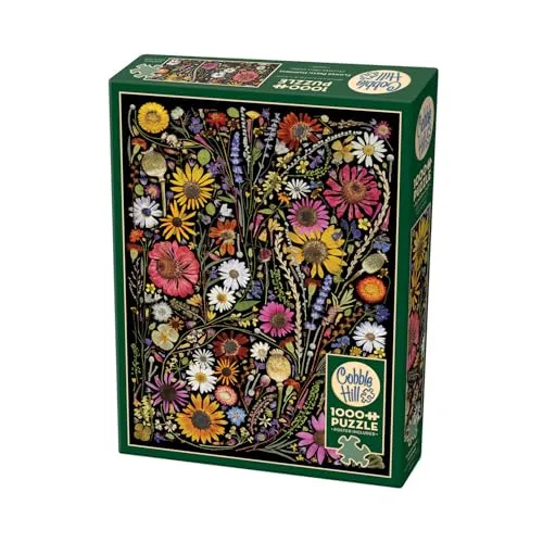 Cobble Hill 3840274 Blumen Collage, 1000 Teile Puzzle inkl. Puzzleposter für Erwachsene und Kinder ab 12 Jahren, Puzzlecollage, Pflanzen