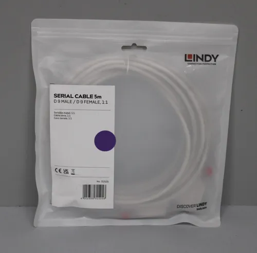 Lindy Seriell Verlängerungskabel 1x D-SUB-Stecker 9pol. / 1x D-SUB-Buchse 9pol.