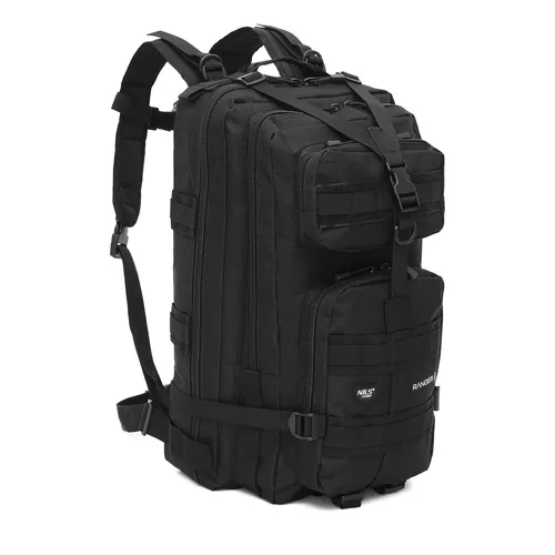 NILS CAMP NC3902 PLECAK TAKTYCZNY RANGER CZARNY 45L - Taktischer Rucksack mit 45L Volumen, ideal für Outdoor-Abenteuer und Reisen, robust und vielseitig einsetzbar.