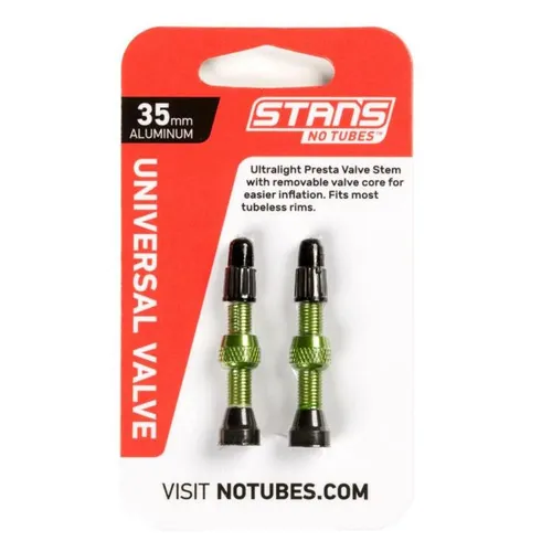 Stans stan's valve stem aluminium (pair) - universal, presta - gr