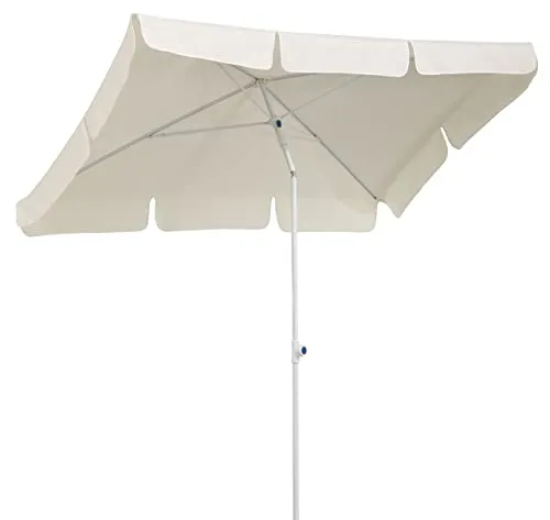 Schneider Sonnenschirm Ibiza 180 x 120 cm – Rechteckig, robust und wasserabweisend - Eleganter Sonnenschirm mit stabilem Stahlgestell und hochwertiger Polyesterbespannung. Ideal für den Garten oder Balkon, bietet er zuverlässigen UV-Schutz und ist leicht zu handhaben.