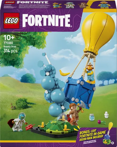 LEGO® Fortnite 77080 - Vorratslieferung - Vollständiges Set mit 314 Teilen für kreative Bauprojekte. Ideal für Fortnite-Fans ab 10 Jahren, fördert das Spielen und Bauen. Verpackt in einer stabilen Schachtel.