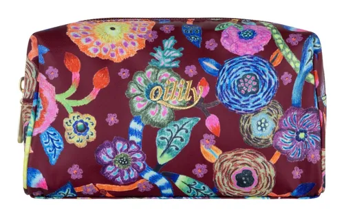 Oilily Pol Pouch Kosmetiktasche Tern Tides Bunt Violett - Praktische Kosmetiktasche in buntem Design, gefertigt aus robustem 100% Polyester. Ideal für die Aufbewahrung von Kosmetik und Pflegeprodukten auf Reisen oder zu Hause.