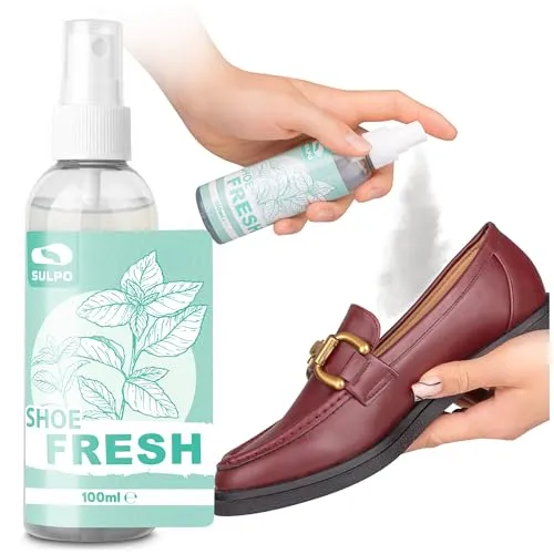 SULPO Schuhdeo – Desinfektionsspray für Schuhe, effektiver Geruchsentferner & Schuh-Deo für Frische, Hygiene & saubere Schuhe – gegen Schweißgeruch & Bakterien – 100 ml – 1 Stück