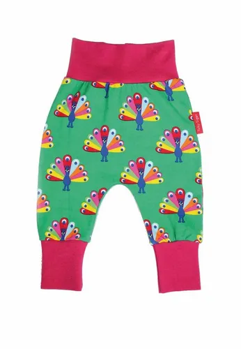 Toby Tiger Schlupfhose Hose mit Pfauen Print