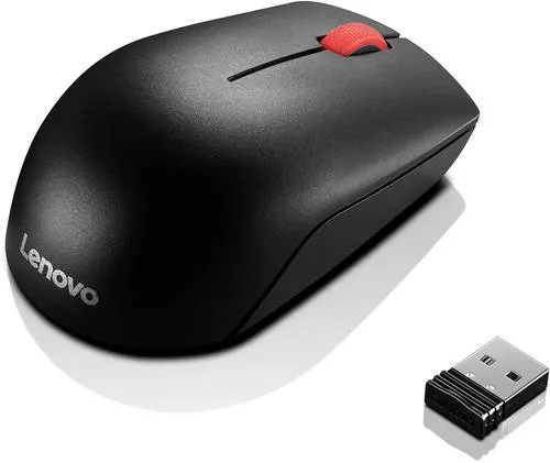 Lenovo Essential Maus Funk Optisch Schwarz 3 Tasten 1000 dpi