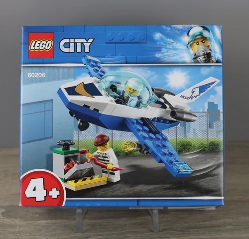 LEGO 60206 City Polizei Flugzeugpatrouille - Einfach zu bauendes Flugzeugspielzeug, fördert Selbstbewusstsein und kreatives Spielen für Kinder