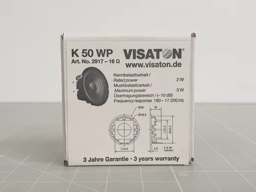 Visaton K 50 WP - 16 Ohm 5 cm (2
