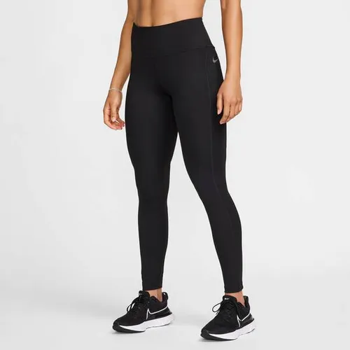 Nike Epic Fast Lauftight Damen - Schwarz, Größe L - Laufbekleidung mit optimaler Dehnbarkeit und Halt. Die Nike Epic Fast Leggings bieten eine atmungsaktive Mesh-Belüftung und mehrere Taschen für Essentials, ideal für deine Laufperformance.