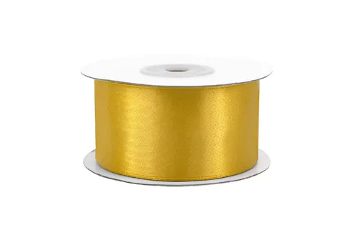 Creativery Satinband, Satinband 38mm x 25m Roll Gold