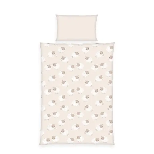 Herding babybest Flanell-Bettwäsche-Set Schäfchen