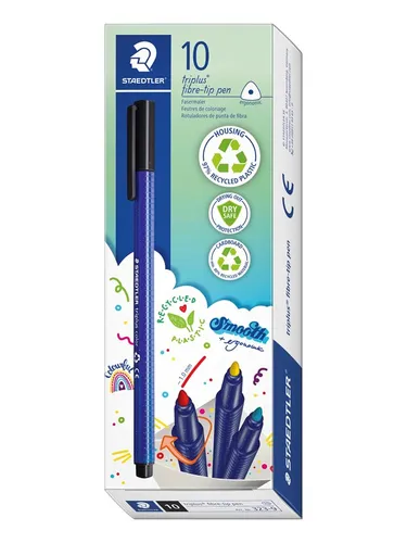 Staedtler Fibre-tip pen triplus color rPP.10 pcs red 323-2